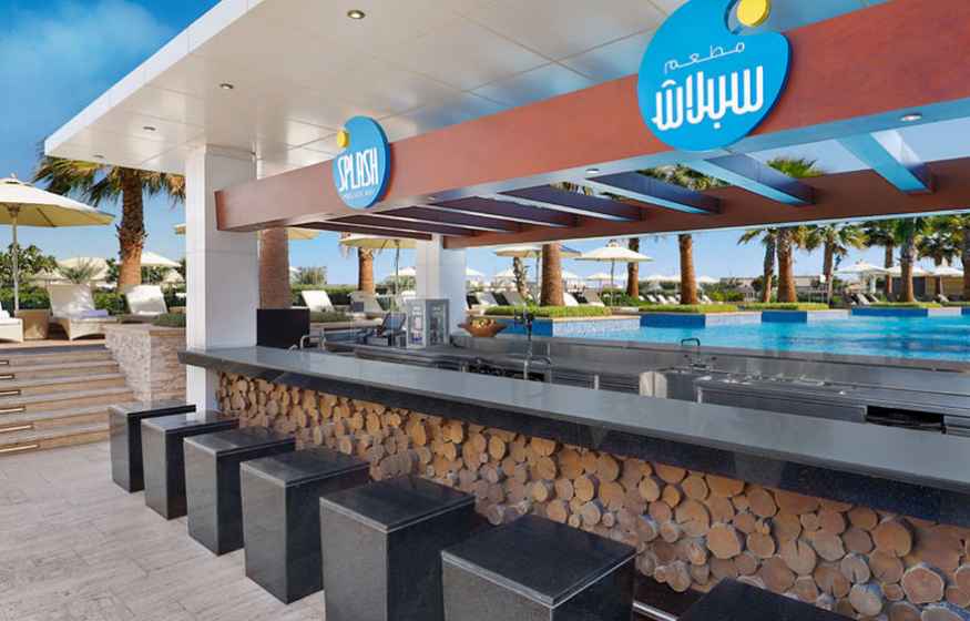 Splash Poolside Bar Marriott Hotel Al Forsan Restaurant, Khalifa City